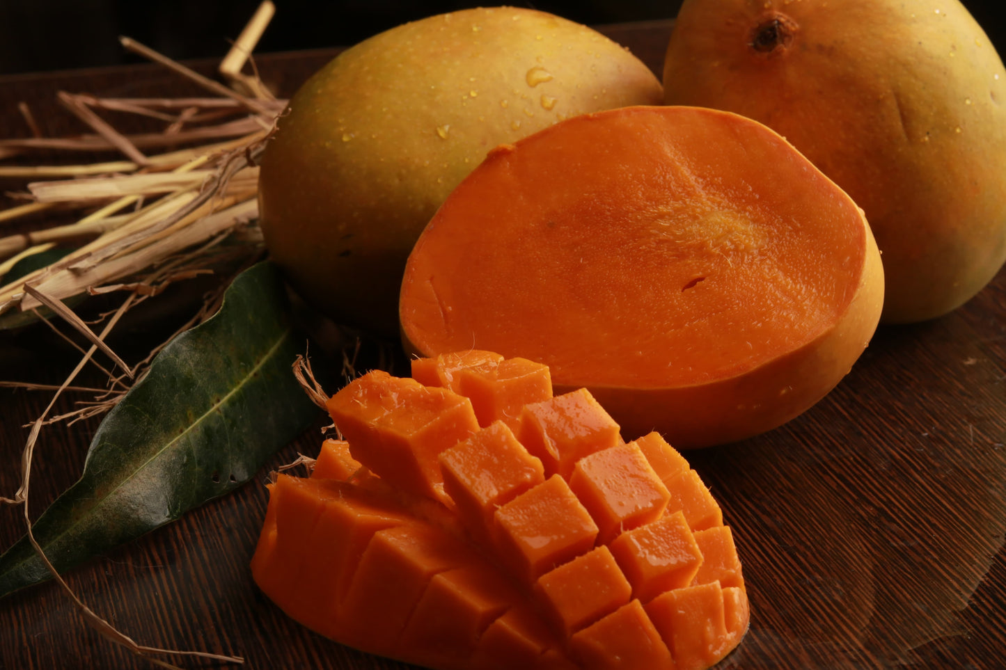 Freshly Cut Alphonso Mango